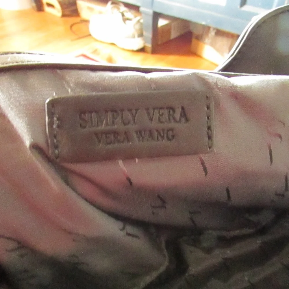 Simply Vera Vera Wang Quilted Black Satchel or Shoulder Bag